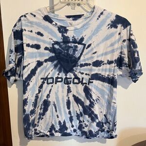 Navy Tie-Dye Women's Crop Top
